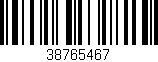 Código de barras (EAN, GTIN, SKU, ISBN): '38765467'
