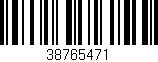 Código de barras (EAN, GTIN, SKU, ISBN): '38765471'