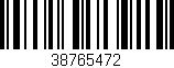Código de barras (EAN, GTIN, SKU, ISBN): '38765472'
