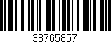 Código de barras (EAN, GTIN, SKU, ISBN): '38765857'