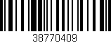 Código de barras (EAN, GTIN, SKU, ISBN): '38770409'