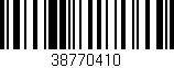 Código de barras (EAN, GTIN, SKU, ISBN): '38770410'
