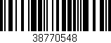 Código de barras (EAN, GTIN, SKU, ISBN): '38770548'