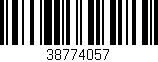 Código de barras (EAN, GTIN, SKU, ISBN): '38774057'