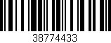 Código de barras (EAN, GTIN, SKU, ISBN): '38774433'