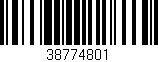 Código de barras (EAN, GTIN, SKU, ISBN): '38774801'