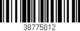 Código de barras (EAN, GTIN, SKU, ISBN): '38775012'