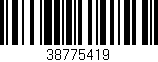 Código de barras (EAN, GTIN, SKU, ISBN): '38775419'