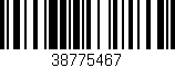 Código de barras (EAN, GTIN, SKU, ISBN): '38775467'