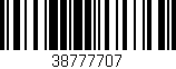 Código de barras (EAN, GTIN, SKU, ISBN): '38777707'