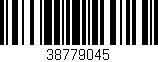 Código de barras (EAN, GTIN, SKU, ISBN): '38779045'