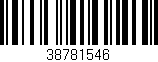 Código de barras (EAN, GTIN, SKU, ISBN): '38781546'