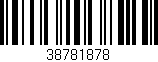 Código de barras (EAN, GTIN, SKU, ISBN): '38781878'