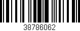 Código de barras (EAN, GTIN, SKU, ISBN): '38786062'