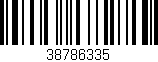 Código de barras (EAN, GTIN, SKU, ISBN): '38786335'