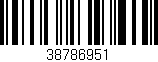 Código de barras (EAN, GTIN, SKU, ISBN): '38786951'