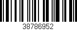 Código de barras (EAN, GTIN, SKU, ISBN): '38786952'