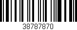 Código de barras (EAN, GTIN, SKU, ISBN): '38787870'