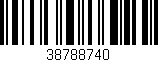 Código de barras (EAN, GTIN, SKU, ISBN): '38788740'
