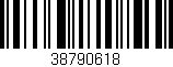 Código de barras (EAN, GTIN, SKU, ISBN): '38790618'