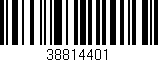Código de barras (EAN, GTIN, SKU, ISBN): '38814401'