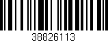 Código de barras (EAN, GTIN, SKU, ISBN): '38826113'
