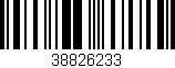 Código de barras (EAN, GTIN, SKU, ISBN): '38826233'