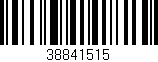 Código de barras (EAN, GTIN, SKU, ISBN): '38841515'