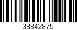 Código de barras (EAN, GTIN, SKU, ISBN): '38842875'