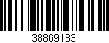 Código de barras (EAN, GTIN, SKU, ISBN): '38869183'