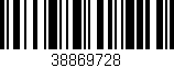 Código de barras (EAN, GTIN, SKU, ISBN): '38869728'