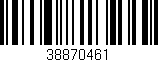 Código de barras (EAN, GTIN, SKU, ISBN): '38870461'