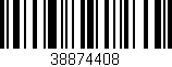 Código de barras (EAN, GTIN, SKU, ISBN): '38874408'