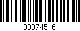 Código de barras (EAN, GTIN, SKU, ISBN): '38874516'
