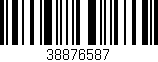 Código de barras (EAN, GTIN, SKU, ISBN): '38876587'