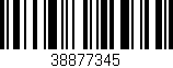 Código de barras (EAN, GTIN, SKU, ISBN): '38877345'