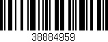 Código de barras (EAN, GTIN, SKU, ISBN): '38884959'
