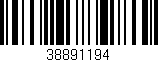 Código de barras (EAN, GTIN, SKU, ISBN): '38891194'