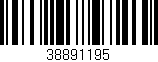 Código de barras (EAN, GTIN, SKU, ISBN): '38891195'