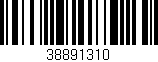Código de barras (EAN, GTIN, SKU, ISBN): '38891310'
