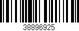 Código de barras (EAN, GTIN, SKU, ISBN): '38896925'