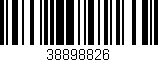 Código de barras (EAN, GTIN, SKU, ISBN): '38898826'