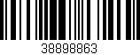 Código de barras (EAN, GTIN, SKU, ISBN): '38898863'