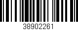 Código de barras (EAN, GTIN, SKU, ISBN): '38902261'