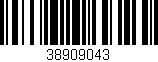 Código de barras (EAN, GTIN, SKU, ISBN): '38909043'