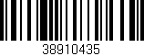 Código de barras (EAN, GTIN, SKU, ISBN): '38910435'