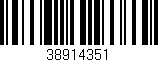 Código de barras (EAN, GTIN, SKU, ISBN): '38914351'