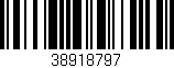 Código de barras (EAN, GTIN, SKU, ISBN): '38918797'