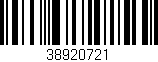 Código de barras (EAN, GTIN, SKU, ISBN): '38920721'