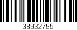 Código de barras (EAN, GTIN, SKU, ISBN): '38932795'
